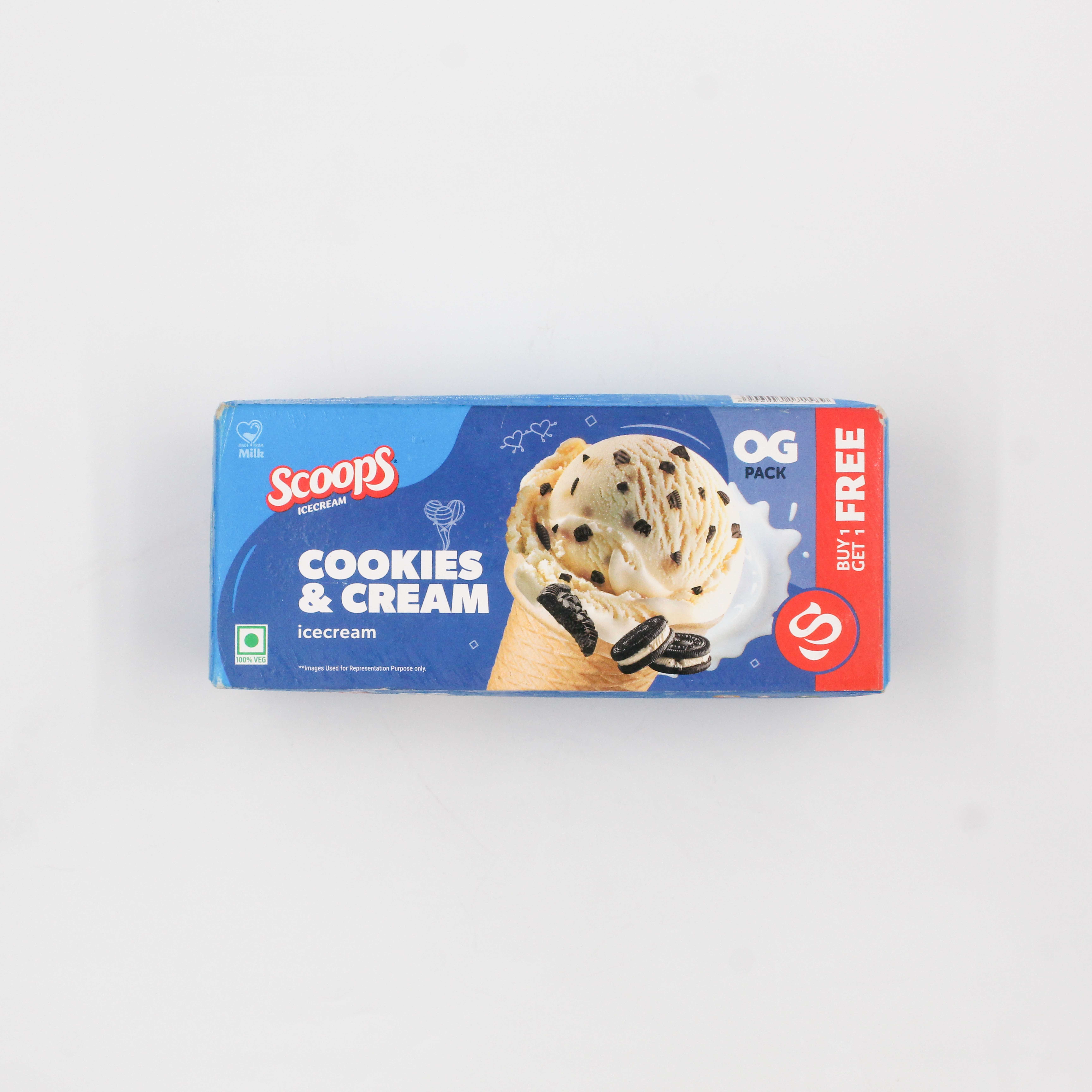 Scoops Ice Cream Cookies N Cream 700 ml